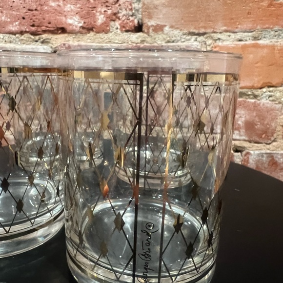 Stunning Vintage Mid Century Georges Briard Old Fashioned Glasses